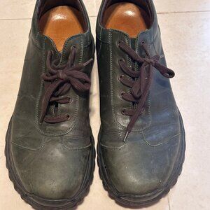Gianni Versace Men's Casual Leather Shoe in Green size 10.5